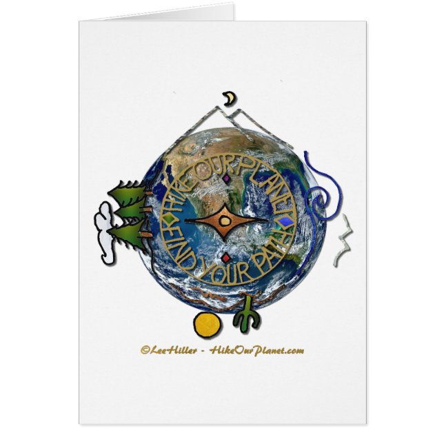 Hike Our Planet Hiker's Soul Compass Earth (Front)