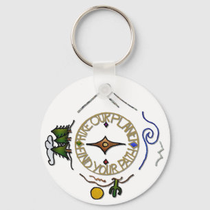 Hike Our Planet Hiker's Soul Compass Key Ring