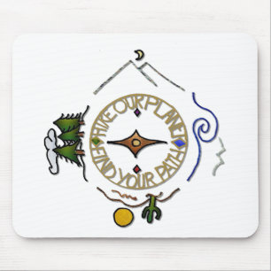 Hike Our Planet Hiker's Soul Compass Mouse Pad