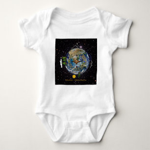 Hike Our Planet Hiker's Soul Compass Space Baby Bodysuit