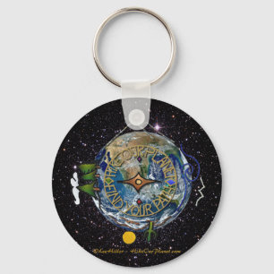 Hike Our Planet Hiker's Soul Compass Space Key Ring