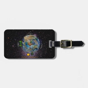 Hike Our Planet Hiker's Soul Compass Space Luggage Tag