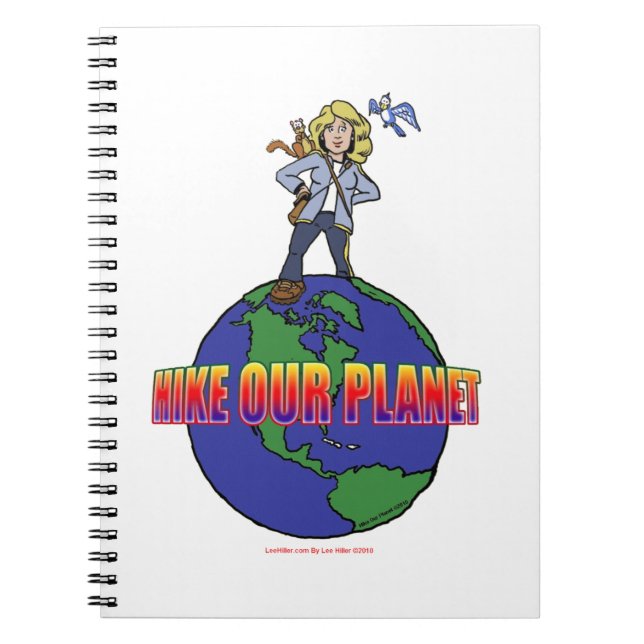 Hike Our Planet Spiral Notebook (Front)