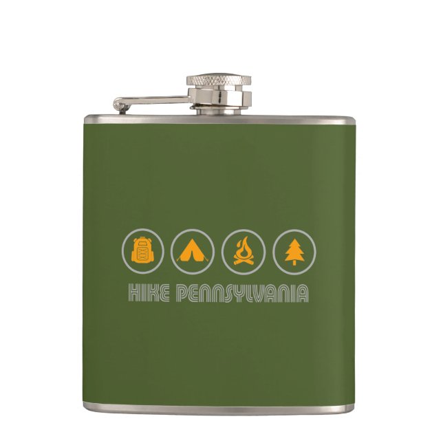 Hike Pennsylvania Hip Flask (Front)