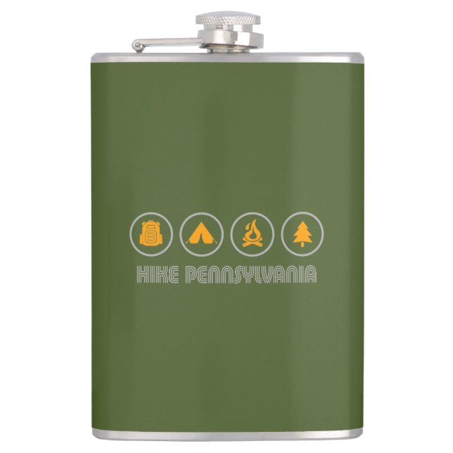 Hike Pennsylvania Hip Flask (Front)