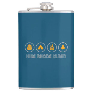 Hike Rhode Island Hip Flask