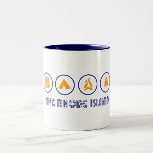 Hike Rhode Island Two-Tone Coffee Mug (Center)