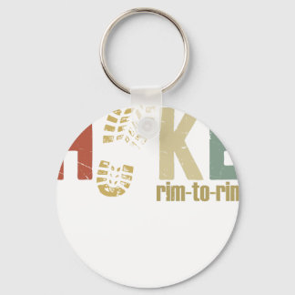 Hike rim to rim funny camping 2 key ring