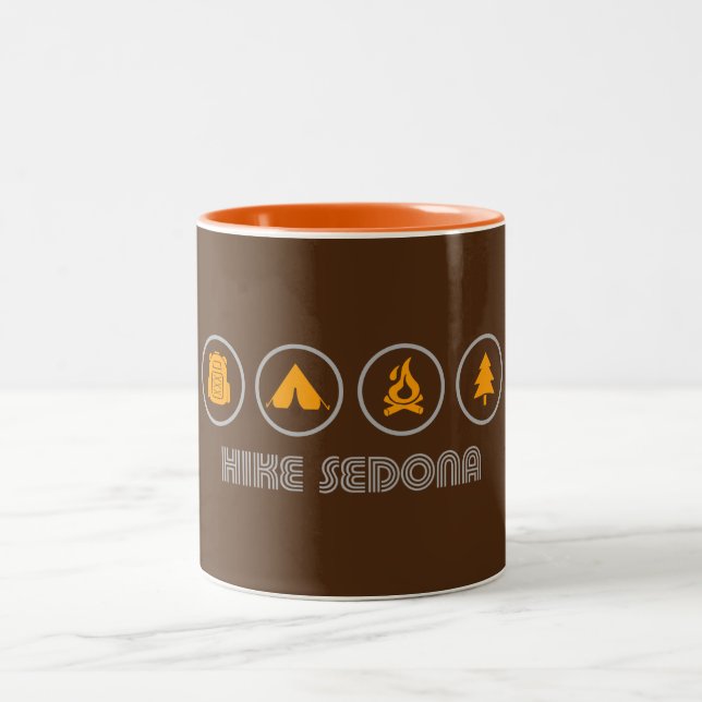 Hike Sedona Two-Tone Coffee Mug (Center)