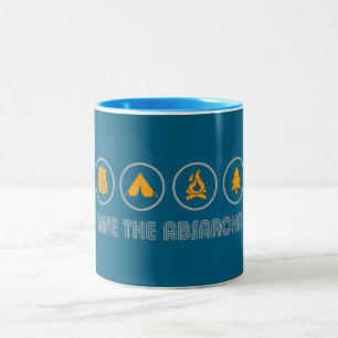 Hike The Absaroka Mountains Two-Tone Coffee Mug