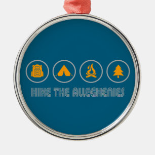 Hike The Allegheny Mountains Metal Ornament