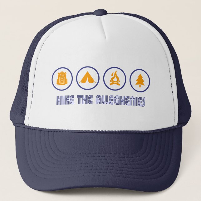 Hike The Allegheny Mountains Trucker Hat (Front)