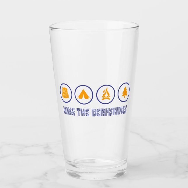Hike The Berkshires Massachusetts Glass (Front)