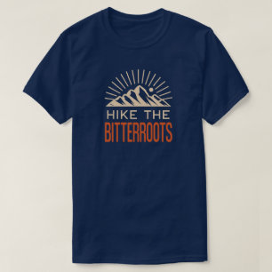 Hike The Bitterroots Idaho Montana Sunburst T-Shirt