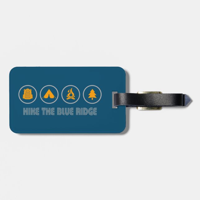 Hike The Blue Ridge Mountains Luggage Tag (Back Horizontal)