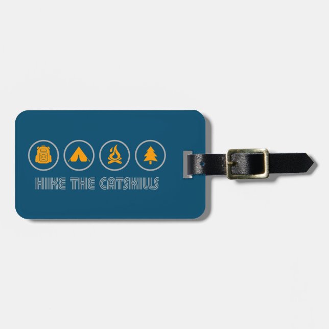 Hike The Catskills New York Luggage Tag (Front Horizontal)