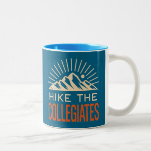 Hike The Collegiate Mountains Sunburst Two-Tone Coffee Mug