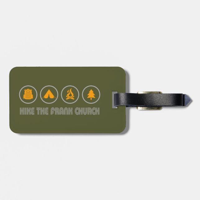 Hike The Frank Church Wilderness Idaho Luggage Tag (Back Horizontal)