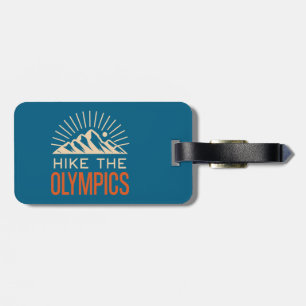 Hike The Olympic Mountains Washington Sunburst Luggage Tag