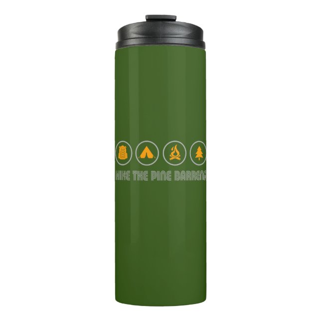 Hike The Pine Barrens New Jersey Thermal Tumbler (Front)