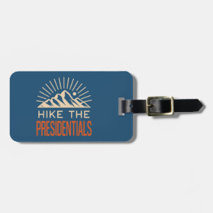 Hike The Presidential Range New Hampshire Sunburst Luggage Tag