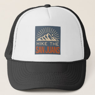 Hike The San Juan Mountains Sunburst Trucker Hat