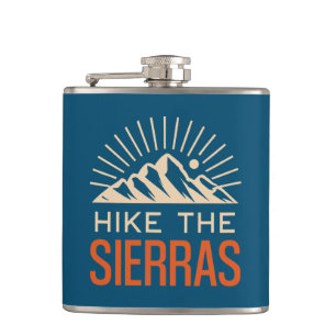 Hike The Sierras California Sunburst Hip Flask