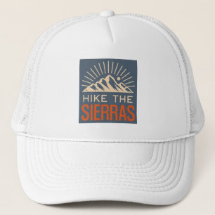 Hike The Sierras California Sunburst Trucker Hat