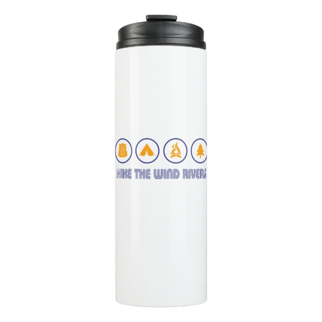 Hike The Wind River Mountain Range Thermal Tumbler (Front)