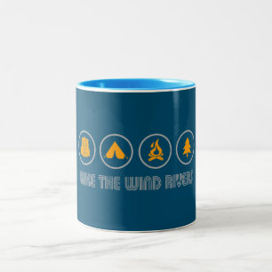 Hike The Wind River Mountain Range Two-Tone Coffee Mug