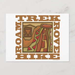 Hike, Trek Postcard