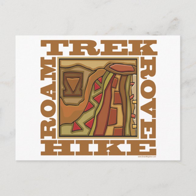 Hike, Trek Postcard (Front)