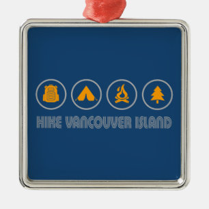 Hike Vancouver Island British Columbia Metal Ornament