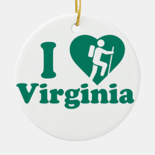 Hike Virginia Ceramic Tree Decoration