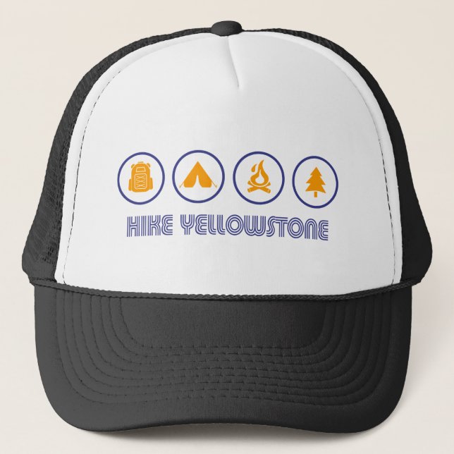 Hike Yellowstone Trucker Hat (Front)