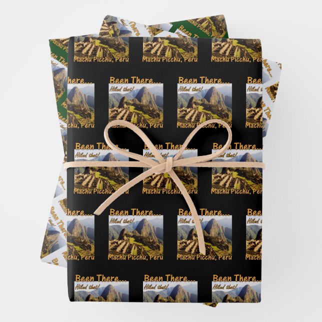 Hiked the Inca Trail - Machu Picchu Wrapping Paper Sheet (In situ)