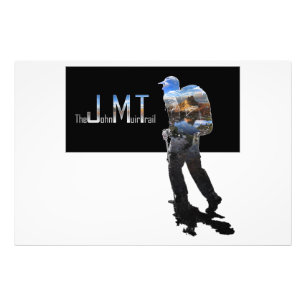 Hiker and Cathedral Peak - John Muir Trail Photo Print