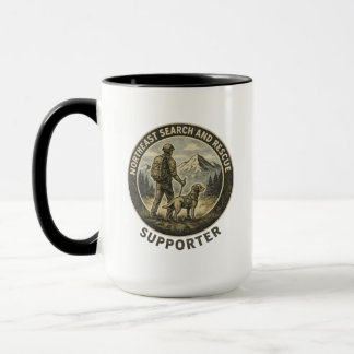 Hiker and Labrador Retriever Search and Rescue Mug