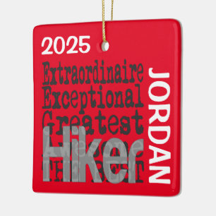 Hiker Extraordinaire CUSTOM Ceramic Ornament