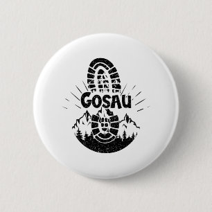 Hiker Gosau Oberösterreich Vacation 6 Cm Round Badge