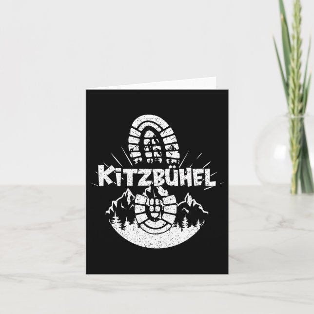 Hiker Kitzbühel Tyrol Austria Vacation  Card (Front)