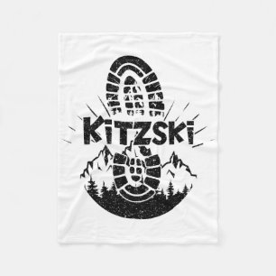 Hiker Kitzski Tyrol Austria Vacation Fleece Blanket