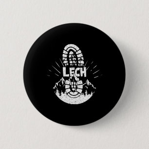 Hiker Lech Vorarlberg Austria Hiking Vacation  6 Cm Round Badge