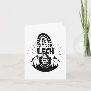 Hiker Lech Vorarlberg Austria Vacation  Card