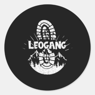 Hiker Leogang Sheimerburger Land Austria Vacation Classic Round Sticker