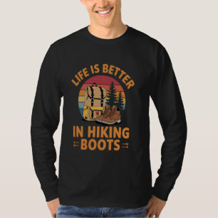 Hiker Mountains Lover Backpacking Camping Hiking T-Shirt