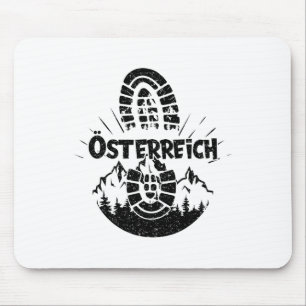 Hiker Österreich Hiking Austria Vacation Mouse Pad