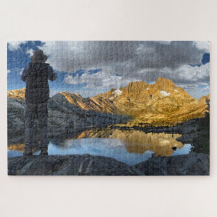 Hiker View of Garnet Lake Sunrise 2 - JMT Jigsaw Puzzle