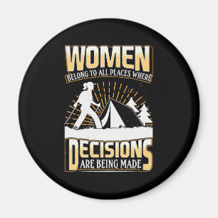 Hiker Women Belong To All Places Magnet