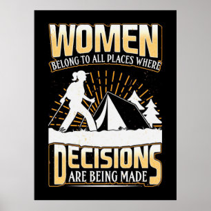 Hiker Women Belong To All Places Poster